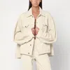 Haikure Wide Ecru Corduroy Jacket