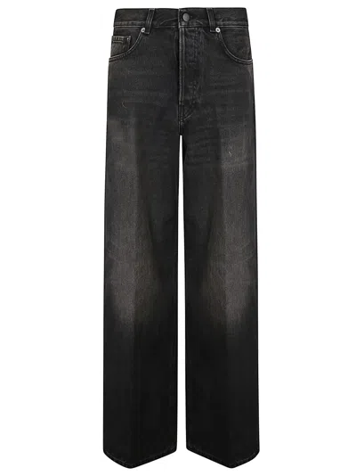 Haikure Wide Fit Five-pocket Jeans In Black