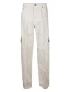 Haikure Pressed-crease Trousers In White