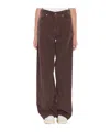 Haikure Korea Brown Pants With Logo Patch On The Rear In Corduroy Woman In Brown