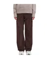Haikure Wide-leg Casual Pants In Brown