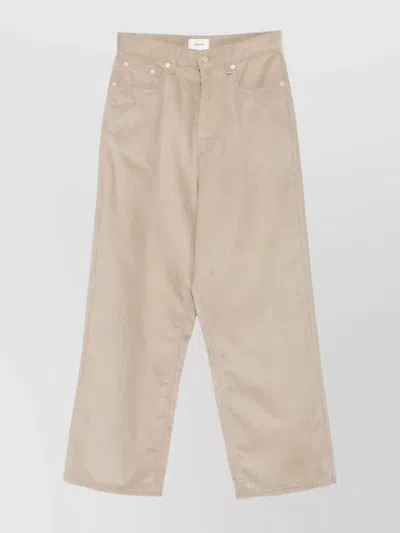 HAIKURE WIDE LEG CORDUROY FIVE POCKET TROUSERS