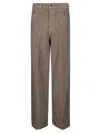 Haikure Wide-leg Corduroy Jeans-style Pants In Brown
