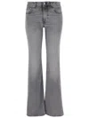 Haikure Flora Flanel Jeans In Grey Denim In Gray