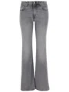 Haikure Flora Flanel Jeans In Grey Denim In Gray
