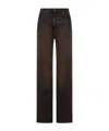 Haikure Brown Vintage Effect Korea Jeans In Black