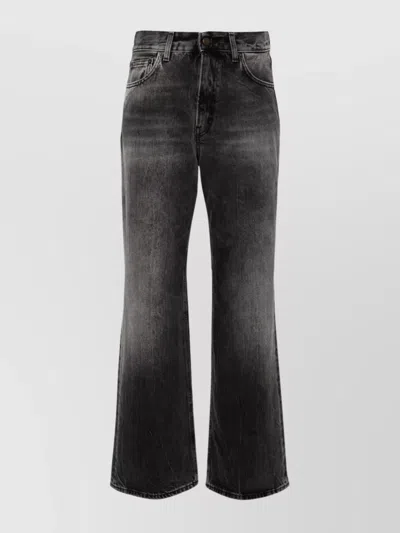 HAIKURE WIDE LEG FADED DENIM TROUSERS