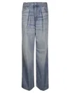Haikure Wide-leg Five-pocket Jeans In Blue