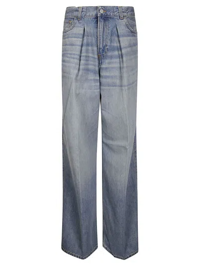 Haikure Wide-leg Five-pocket Jeans In Blue