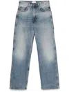Haikure Winona Faded Effect Denim Trousers In Blue