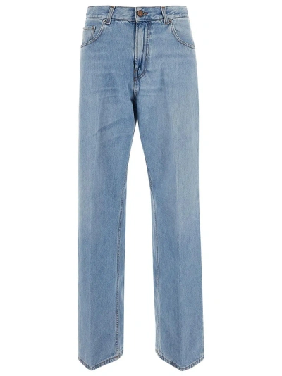 Haikure Winona Mid-rise Wide-leg Jeans In Blue