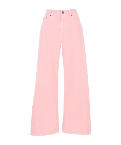 Haikure Wide Leg Jeans In Pink
