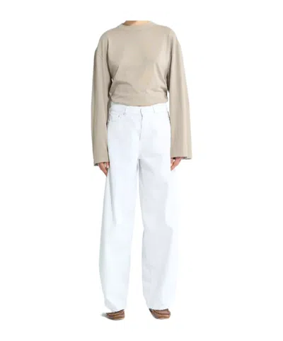 HAIKURE HAIKURE KOREA OPTICAL WHITE FLARE JEANS
