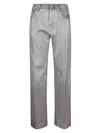 Haikure Wide-leg Regular Fit Jeans With Silver Plaques And Five Pockets In Multi