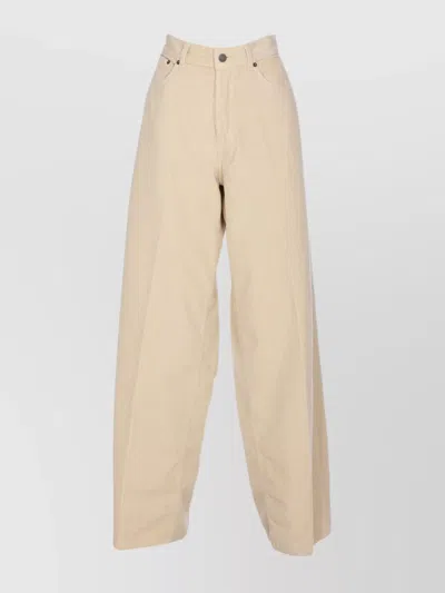 Haikure Wide Leg Trousers With Rivet Accents