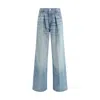 Haikure Candy Pleated Boyfriend Jeans In Blue