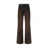 Haikure Wide-leg High-waist Jeans In Rich Dark Hue In Brown