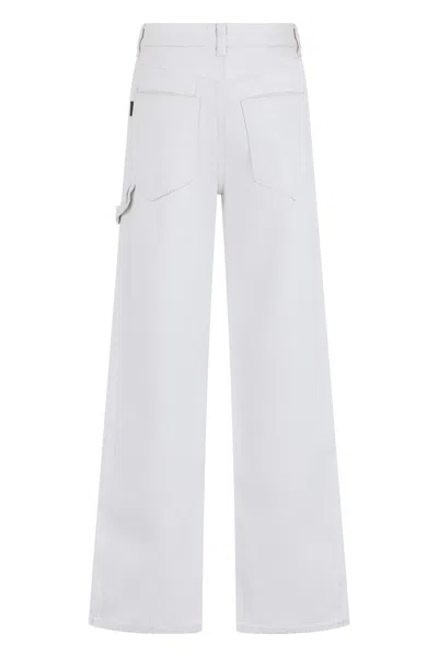 Haikure Wide-leg Organic Cotton Jeans In White