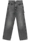 Haikure Wide Fit Cotton Denim Jeans In Black