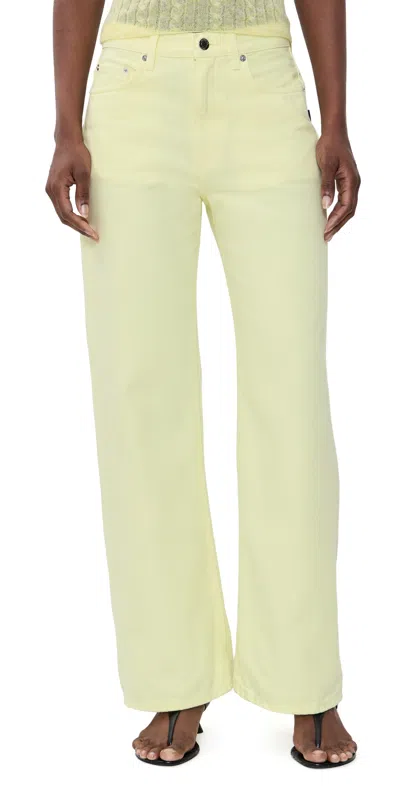 Haikure Winny Straight Jeans Lime In Green