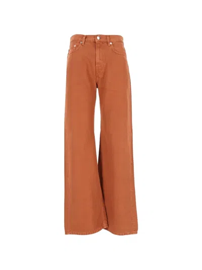 Haikure Winny Wide-leg Jeans In Brown