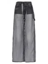 Haikure Winona Sheer Organza Pants In Gray