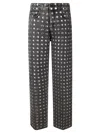 Haikure Winona Studded Relaxed Straight Leg Jeans In Black Studded