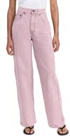 Haikure Winona Canvas Bell Jeans Mauve In Mauve