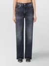 Haikure Winona Faded Five-pocket Jeans In Blue
