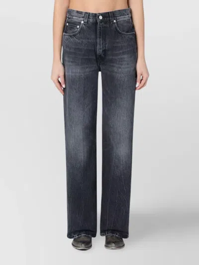 Haikure Winona Faded Five-pocket Jeans In Blue