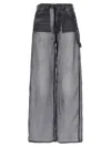 Haikure Winona Sheer Organza Pants In Black