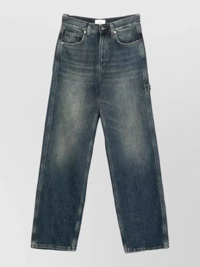 Haikure Winona Regular Fit Wide Leg Jeans In Blue