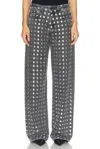 Haikure Winona Studded Relaxed Straight Leg Jeans In Black Studded