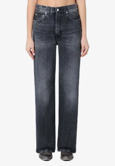 HAIKURE WINONA STRAIGHT-LEG FADED JEANS