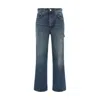 Haikure 'bethany' Blue Jeans With Logo Patch On The Rear In Blue
