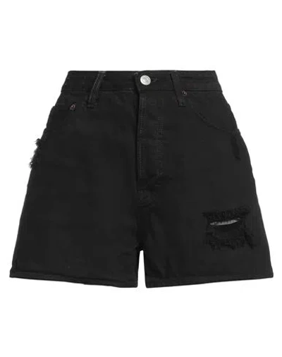 Haikure Woman Denim Shorts Black Size 29 Cotton