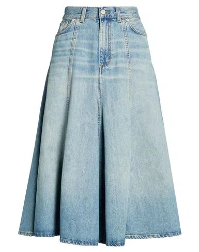 Haikure Woman Denim Skirt Blue Size 27 Cotton, Lyocell
