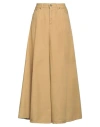 Haikure Woman Denim Skirt Camel Size 26 Organic Cotton, Lyocell In Beige