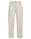 Haikure Woman Pants Beige Size 25 Cotton, Elastomultiester, Elastane