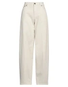 Haikure Woman Jeans Beige Size 23 Cotton In Beige