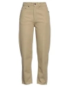 Haikure Woman Jeans Beige Size 25 Cotton, Lyocell