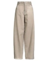 Haikure Woman Jeans Beige Size 26 Cotton In Sand
