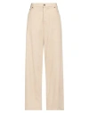 Haikure Woman Jeans Beige Size 29 Cotton, Lyocell