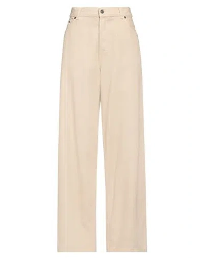 Haikure Woman Jeans Beige Size 29 Cotton, Lyocell