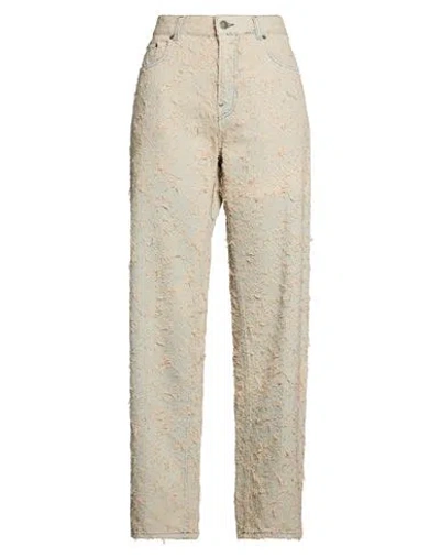 Haikure Woman Jeans Beige Size 29 Cotton In Neutral