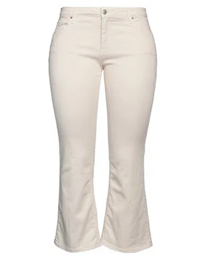 Haikure Woman Jeans Beige Size 32 Cotton, Elastomultiester, Elastane In Sand