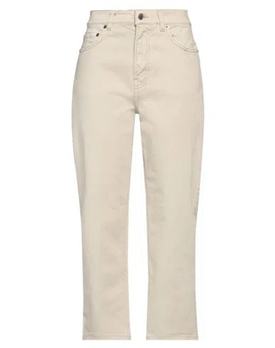 Haikure Woman Jeans Beige Size 32 Organic Cotton, Elastane