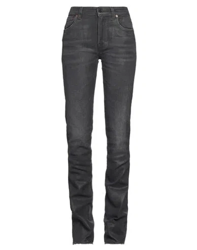 Haikure Woman Jeans Black Size 28 Cotton, Lyocell, Elastomultiester, Elastane