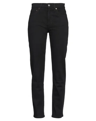 Haikure Woman Jeans Black Size 28 Cotton, Elastane