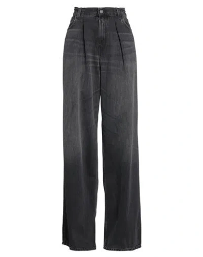 Haikure Woman Jeans Black Size 29 Cotton, Tencel